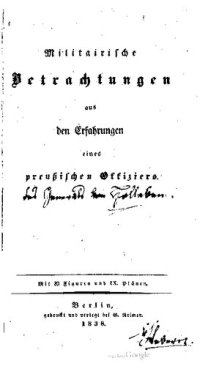 cover of the book Betrachtungen aus den Erfahrungen eines preußischen Offiziers