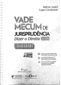 cover of the book Vade mecum da jurisprudência: dizer o direito 2020