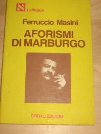 cover of the book Aforismi di Marburgo