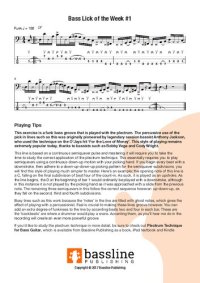 cover of the book Bass Lick Of The Week.