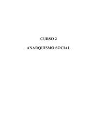 cover of the book Curso 2. Anarquismo social