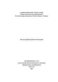 cover of the book Kamëntsá biyángbe wáman lware: "El lugar sagrado de los que hablan kamëntsá". El territorio indígena kamëntsá (Kamsá/ Sibundoy) en el Valle de Sibundoy - Putumayo (Colombia)