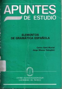 cover of the book Elementos de gramática española