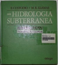 cover of the book Hidrogeología Subterránea