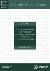 cover of the book Cadenas Globales de Valor de Exportación de los Países de la Comunidad Andina