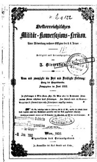 cover of the book Österreichisches Militär-Konversations-Lexikon / H-K