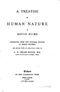 cover of the book A Treatise of Human Nature