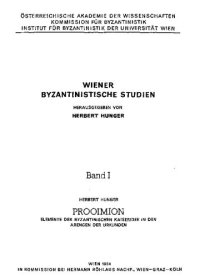 cover of the book Prooimion. Elemente der byzantinischen Kaiseridee in den Arengen der Urkunden