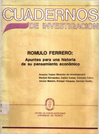 cover of the book Rómulo Ferrero: Apuntes para una historia de su pensamiento económico