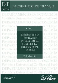 cover of the book El derecho a la Educación Intercultural Bilingüe (EIB) y la política fiscal en Perú