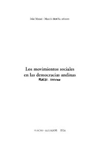 cover of the book Los movimientos sociales en las democracias andinas