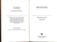 cover of the book Meinong