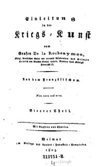 cover of the book Einleitung in die Kriegs-Kunst