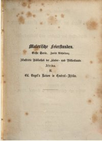 cover of the book Ed. Vogel der Afrika-Reisende : Schilderung der Reisen und Entdeckungen des Dr. Eduard Vogel in Central-Afrika, in der großen Wüste, in den Ländern des Sudan (am Tsad-See, in Mußgo, Mandara, Sinder, Bantschi usw.)