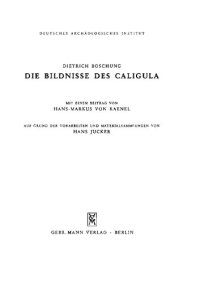 cover of the book Die Bildnisse des Caligula