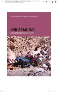 cover of the book Neoliberalismo como gestão do sofrimento psíquico