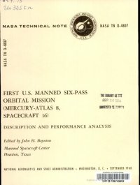 cover of the book First US Manned Six-Pass Orbital Mission (Mercury-Atlas 8, Spacecraft 16)