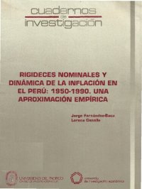 cover of the book Rigideces nominales y dinámica de la inflación en el Perú: 1950-1990. Una aproximación empírica