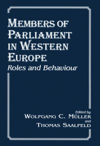 cover of the book Members of Parliament in Western Europe: Roles and Behaviour