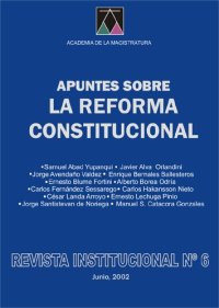 cover of the book Apuntes sobre la reforma constitucional (Perú)