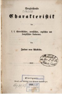 cover of the book Vergleichende Charakteristik der k. k. österreichischen, preußischen, englischen und französischen Landarmee