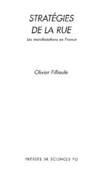 cover of the book Stratégies de la rue. Les manifestations en France