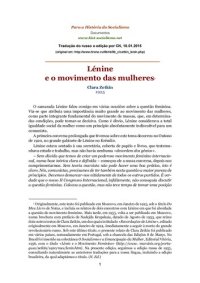 cover of the book Lenine e o movimento das mulheres