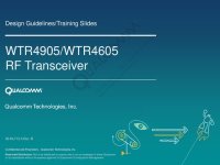 cover of the book WTR4905/WTR4605 RF Transceiver