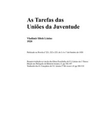 cover of the book As tarefas das Uniões da Juventude