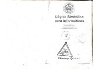 cover of the book Lógica Simbólica para Informáticos.