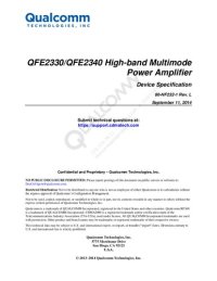 cover of the book QFE2330/QFE2340 High-band Multimode Power Amplifier