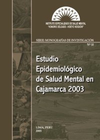 cover of the book Estudio epidemiológico de salud mental en Cajamarca 2003