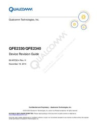 cover of the book QFE2330/QFE2340 Device Revision Guide