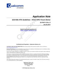 cover of the book QCA199x NTA Guidelines – NTA in NFC Forum Device