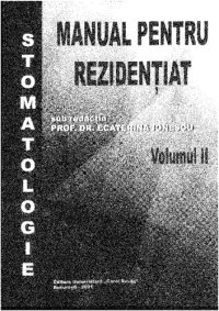 cover of the book MANUAL PENTRU REZIDENTIAT - STOMATOLOGIE