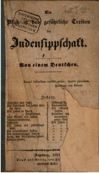 cover of the book Ein Blick in das gefährliche Treiben der Judensippschaft