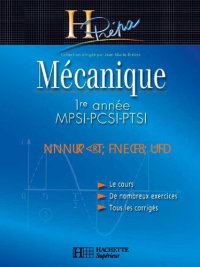 cover of the book Mécanique 1re année MPSI-PCSI-PTSI