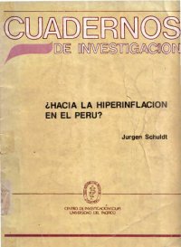 cover of the book ¿Hacia la hiperinflación en el Perú?