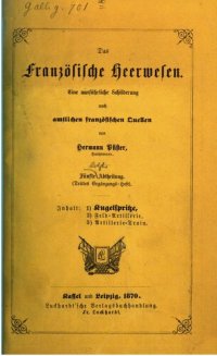 cover of the book Das französische Heerwesen : eine ausführliche Darstellung nach amtlichen französischen Quellen / Drittes Ergänzungsheft