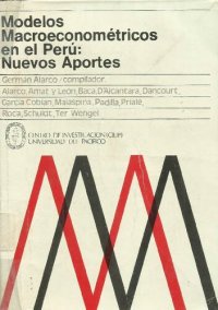 cover of the book Modelos macroeconométricos en el Perú: nuevos aportes