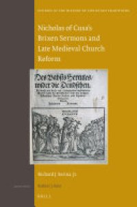 cover of the book Nicholas of Cusa's Brixen Sermons and Late Medieval Church Reform