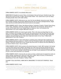 cover of the book Podcast Transcript of A New Earth: Eckhart Tolle / Oprah Winfrey (March 2008) - 10-week " A New Earth" Online Class Podcast Transcript of Eckhart Tolle & Oprah Winfrey - attended by over 1 million people worldwide