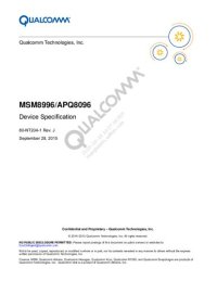 cover of the book MSM8996/APQ8096 Device Specification