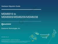 cover of the book MSM8916 to MSM8909/MSM8209/MSM8208 Hardware Migration Guide