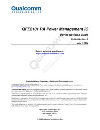 cover of the book QFE2101 PA Power Management IC Device Revision Guide