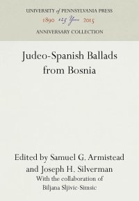 cover of the book Judeo-Spanish Ballads from Bosnia