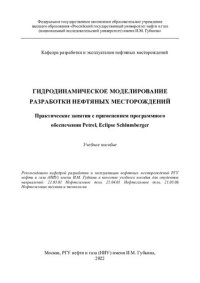 cover of the book Гидродинамическое моделирование разработки нефтяных месторождений = Практические занятия с применением программного обеспечения Petrel, Eclipse Schlumberger