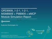 cover of the book QRD8909_1-2-1, 1-2-1, MSM8909 + PM8909 + eMCP Module Simulation Report