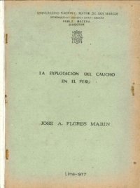 cover of the book La explotación del caucho en el Perú