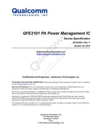 cover of the book QFE2101 PA Power Management IC Device Specification